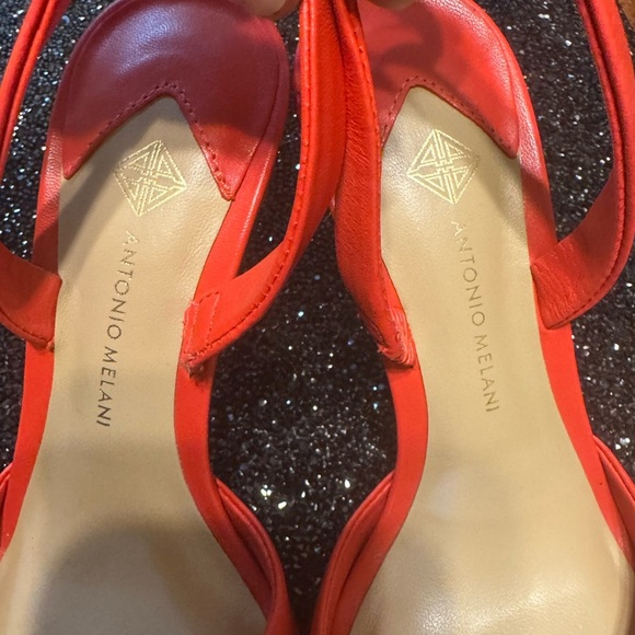 Antonio Melani Red Women's Sandals - Picture 3 of 15